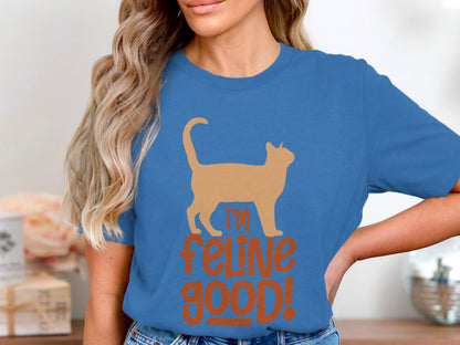 I'm Feline Good - Cat Silhouette Tee