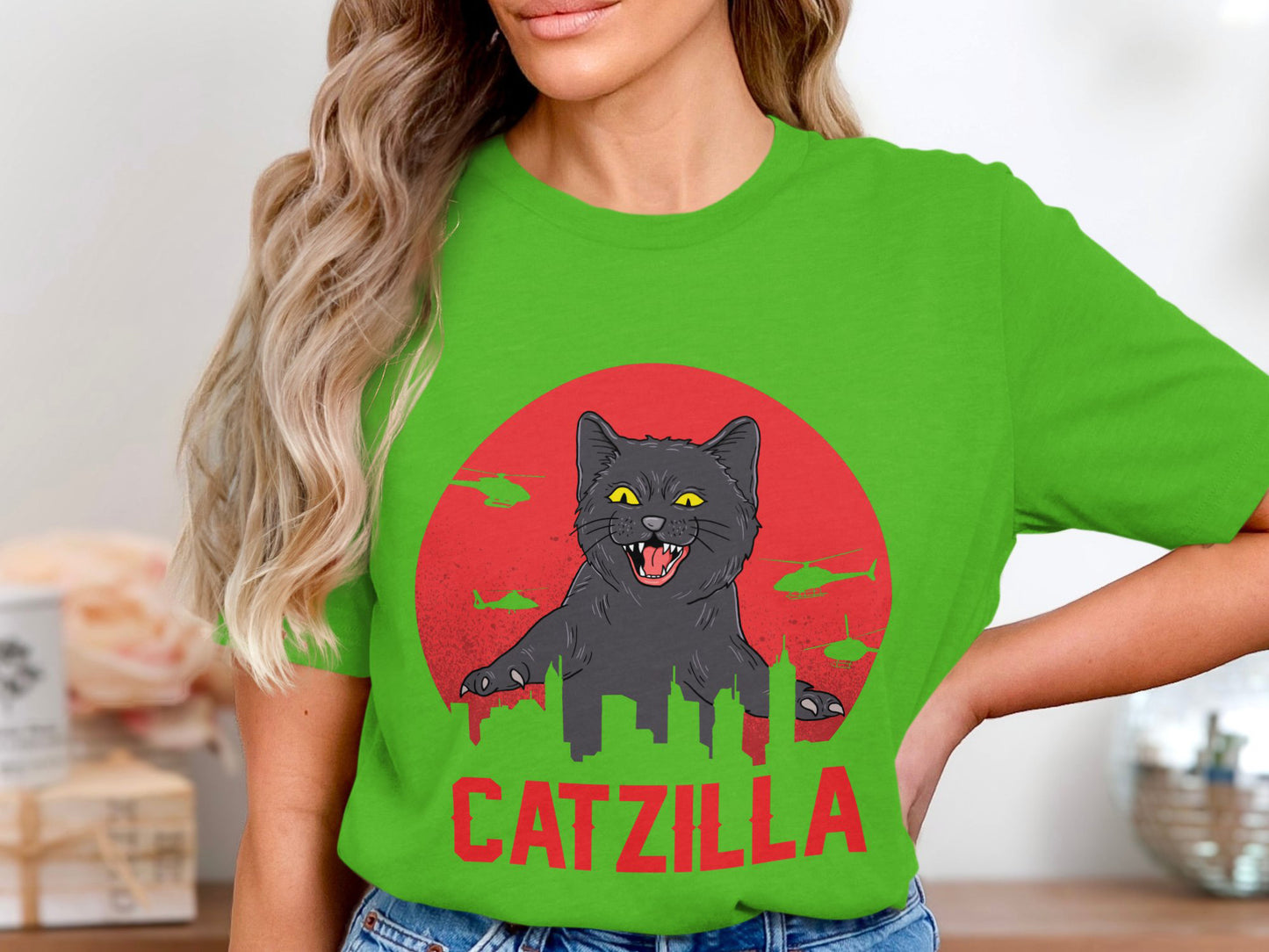 Catzilla: Feline Fury Tee - Urban Jungle Mayhem Edition