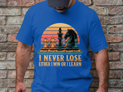 Master of the Game Chessboard Sunset Tee - Inspirational Strategy Shirt