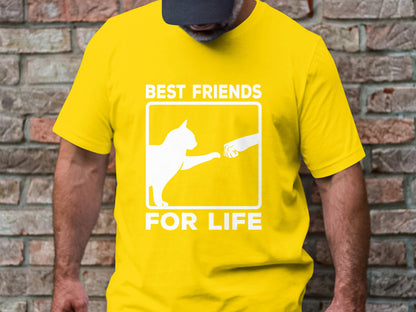 Best Friends for Life - Cat and Human Bond Tee