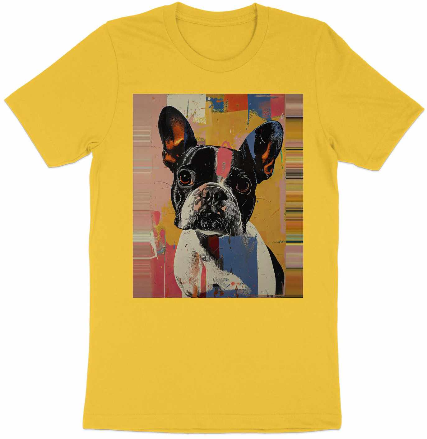Frenchie Pop Art Tee - A Splash of Personality