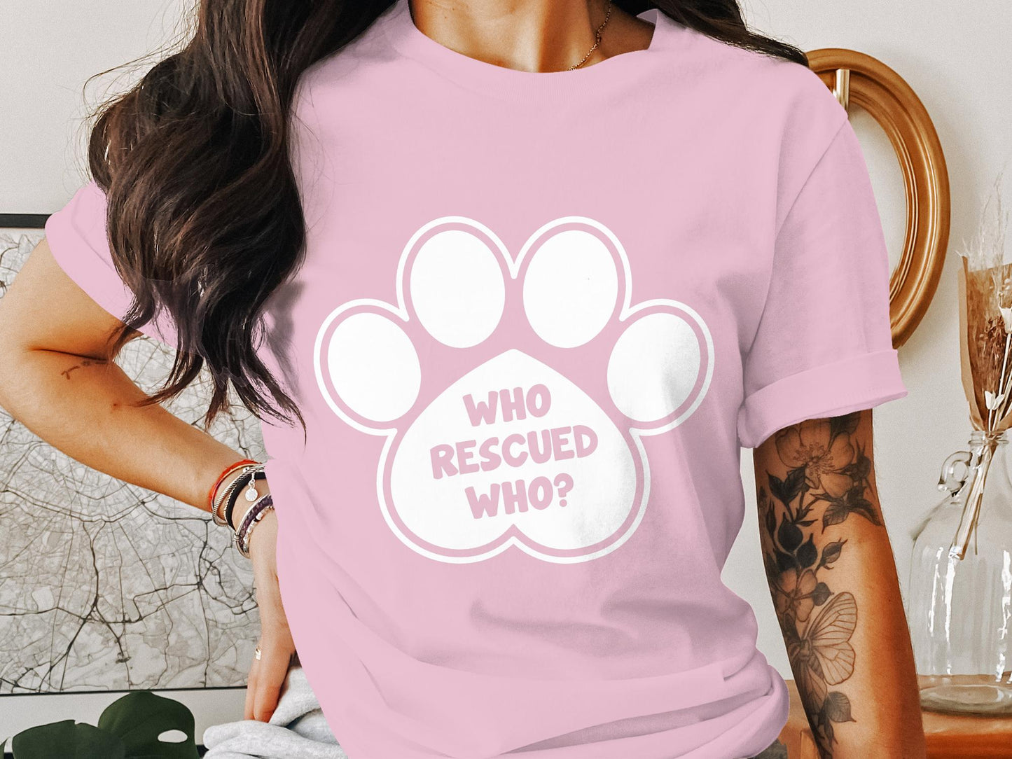 Dogs Companion's Echo Tee - Who Rescued Who?