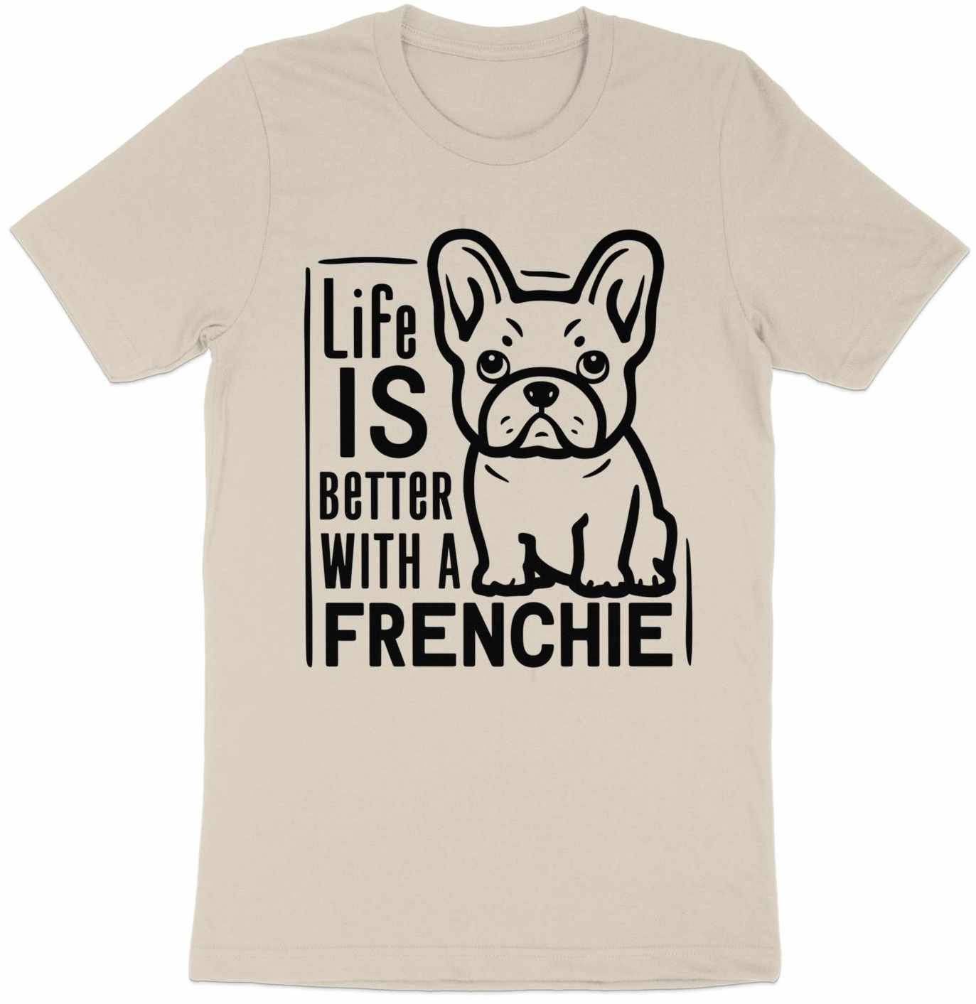 Frenchie Love Tee - Canine Charm in Monochrome