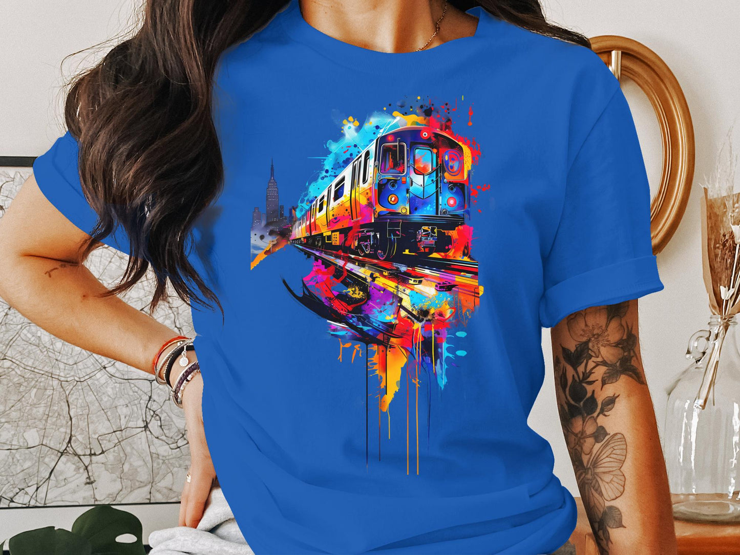 Metro Motion Tee - City Life in Vivid Strokes