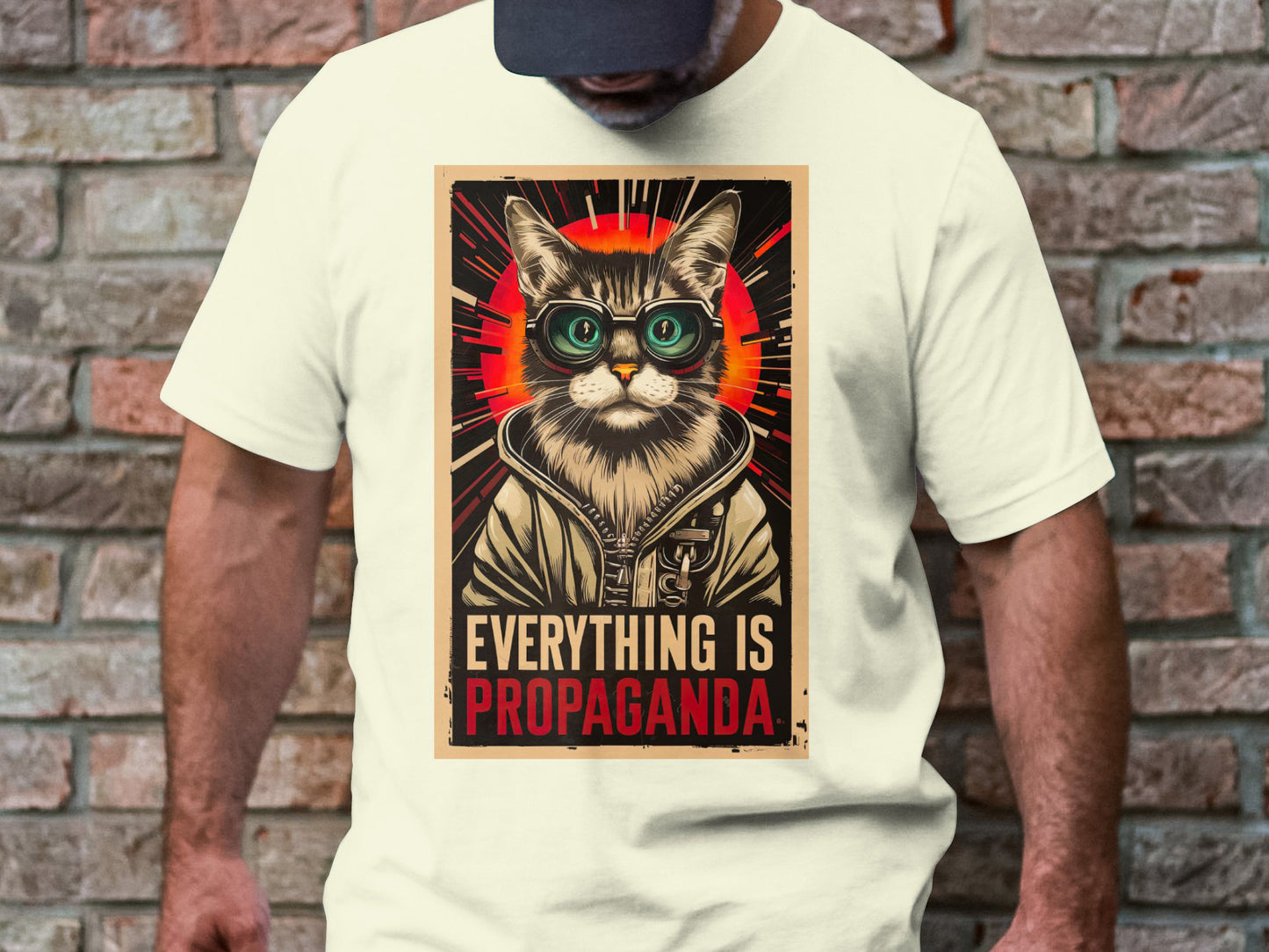 Propaganda Cat - Bold Statement Graphic Tee