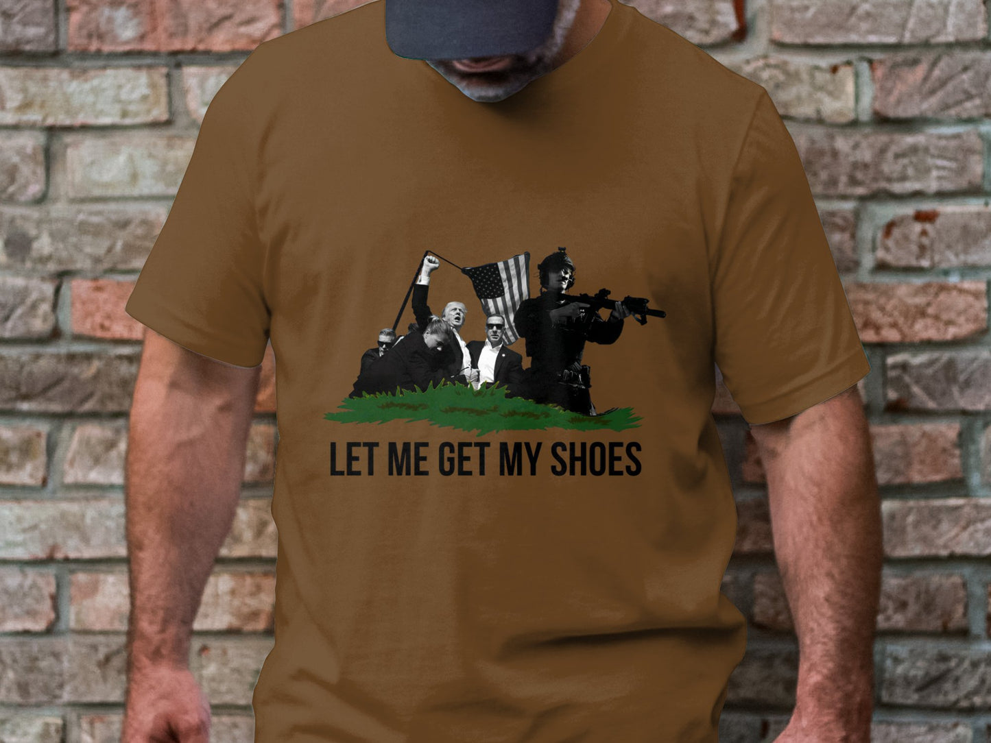 Let Me Get My Shoes - Iconic Trump Assassination Attempt Graphic Tee