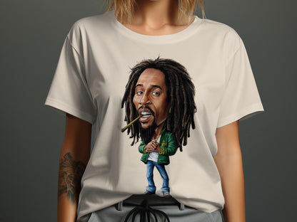 Retro Rock Revolution Tee - Legendary Band Caricature Shirt