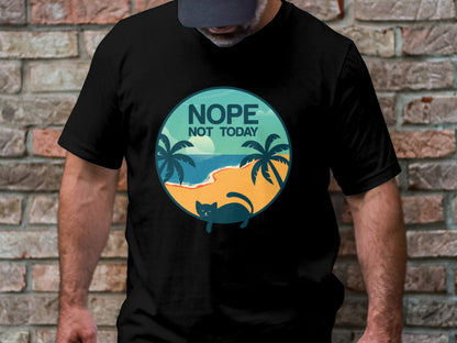 Beachside Feline Retreat Tee - NOPE Not Today