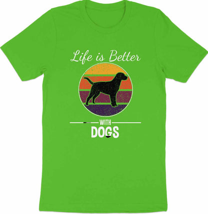 Vintage Canine Summit - 'Life Is Better With Dogs' Retro Tee