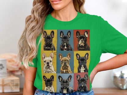 Warhol Woofs Frenchie Tee - A Pop of Pup Personality