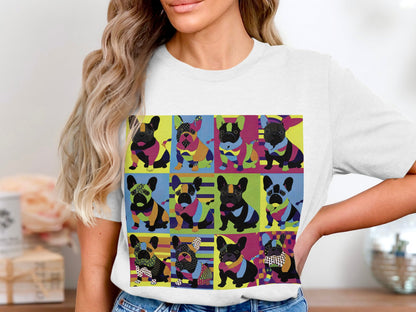 Kaleidoscope Canines Tee - Patchwork Pups in Technicolor!