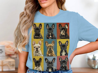 Warhol Woofs Frenchie Tee - A Pop of Pup Personality