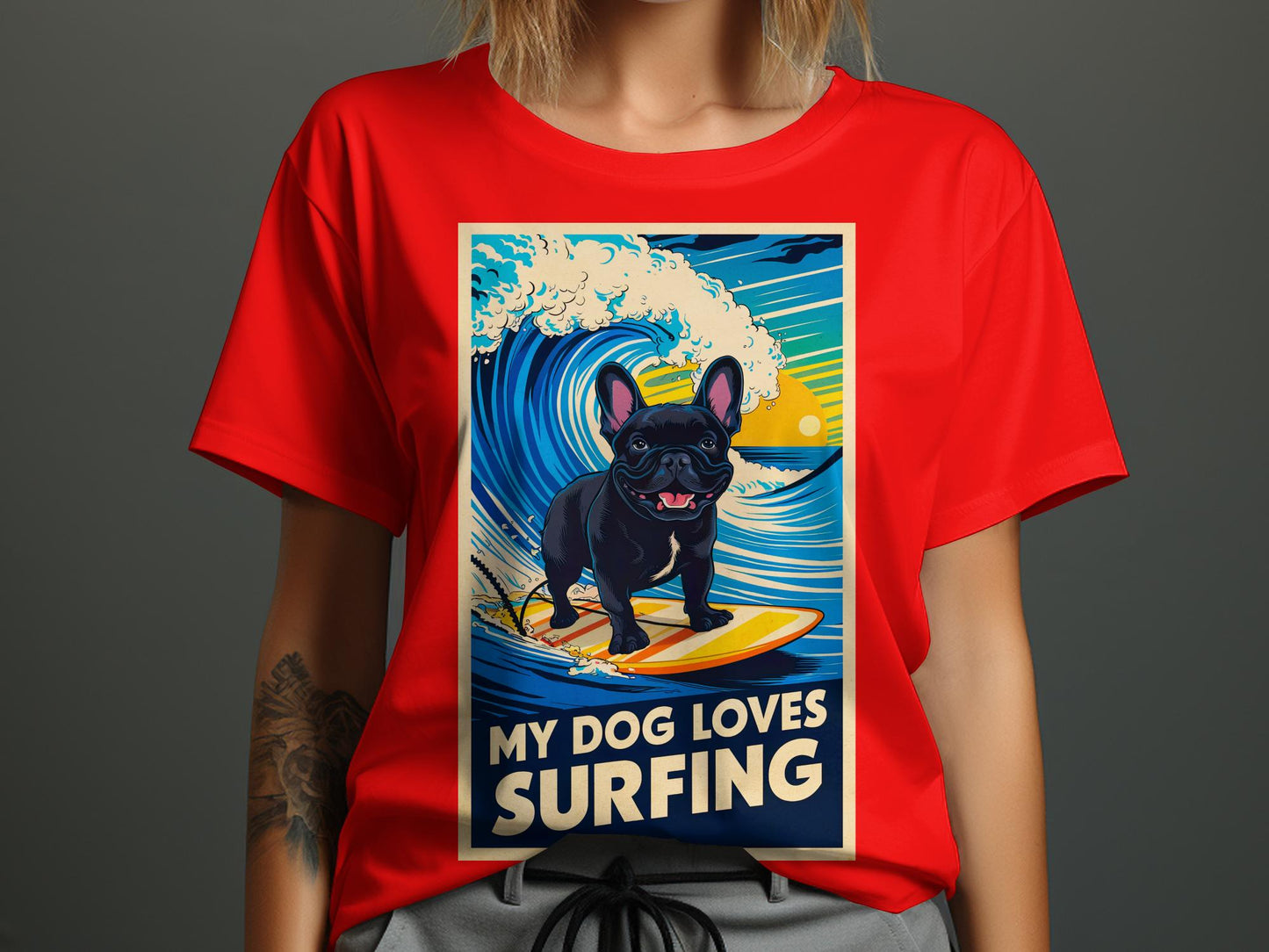 Surf's Pup Tee - Beach Wave Rider