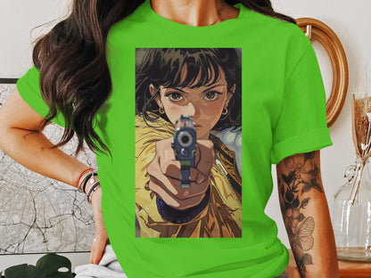 Intense Stare - Anime-Inspired Graphic Tee