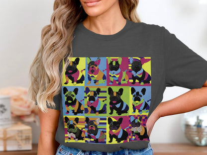 Kaleidoscope Canines Tee - Patchwork Pups in Technicolor!