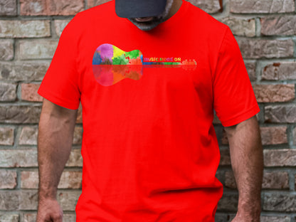 Music Mode: ON Vintage Guitar Logo Tee