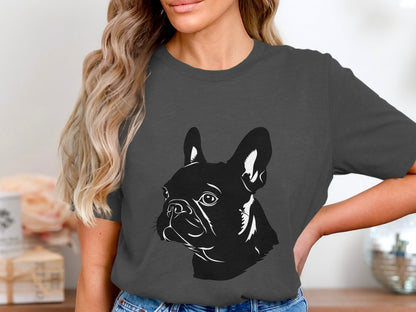 French Bulldog Silhouette Tee - Chic Canine Charm