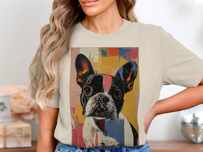 Frenchie Pop Art Tee - A Splash of Personality