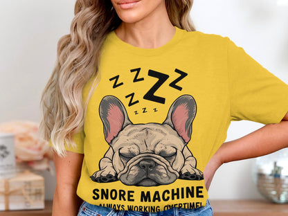 Snore Machine - French Bulldog Deep Sleep Tee