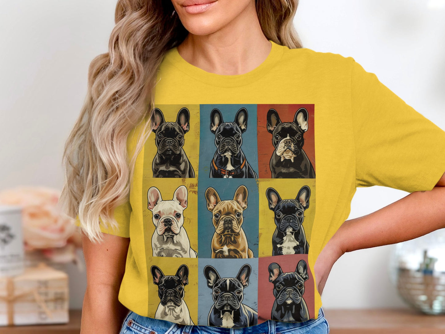 Warhol Woofs Frenchie Tee - A Pop of Pup Personality