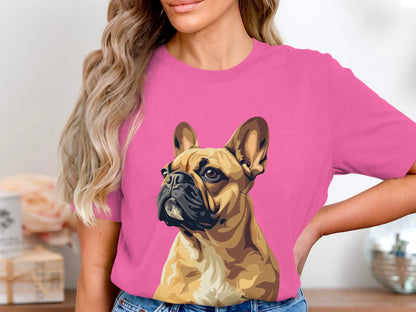 Noble Gaze French Bulldog Tee - Timeless Elegance