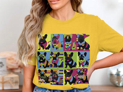 Kaleidoscope Canines Tee - Patchwork Pups in Technicolor!