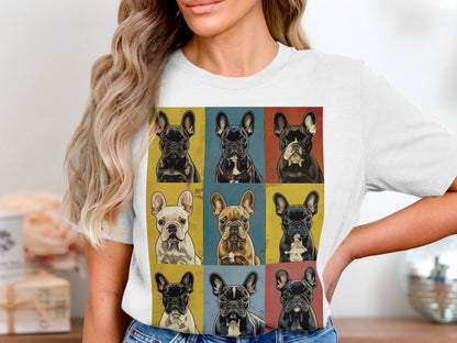 Warhol Woofs Frenchie Tee - A Pop of Pup Personality
