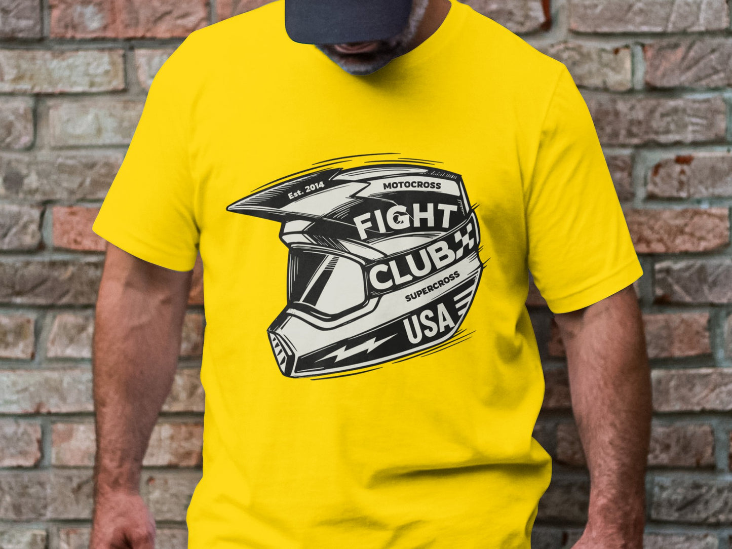 Motocross and Supercross Fans Fight Club - Helmet Tee