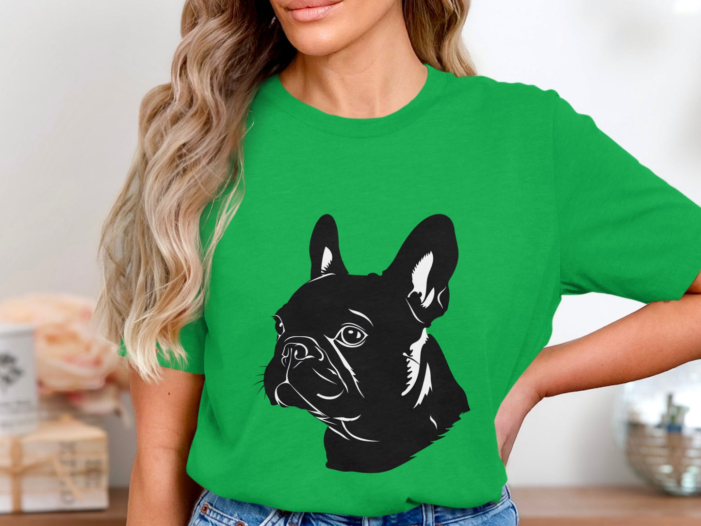 French Bulldog Silhouette Tee - Chic Canine Charm