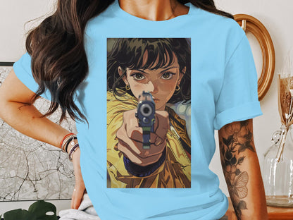 Intense Stare - Anime-Inspired Graphic Tee