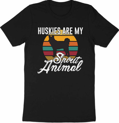Retro Spirit Husky - 'Huskies are My Spirit Animal' Tee