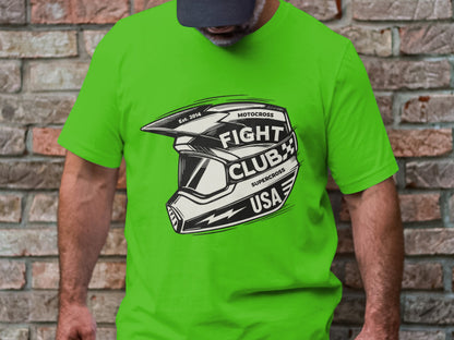 Motocross and Supercross Fans Fight Club - Helmet Tee