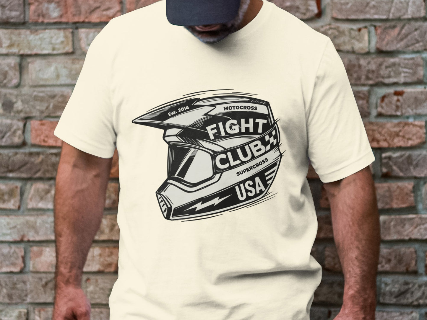 Motocross and Supercross Fans Fight Club - Helmet Tee