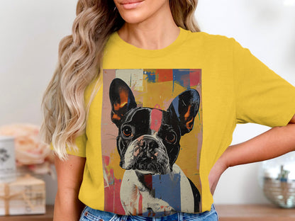 Frenchie Pop Art Tee - A Splash of Personality