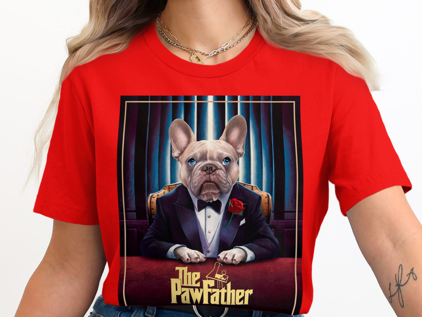 The PawFather - Elegant French Bulldog Graphic Tee