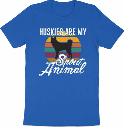 Retro Spirit Husky - 'Huskies are My Spirit Animal' Tee