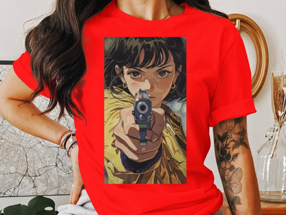 Intense Stare - Anime-Inspired Graphic Tee