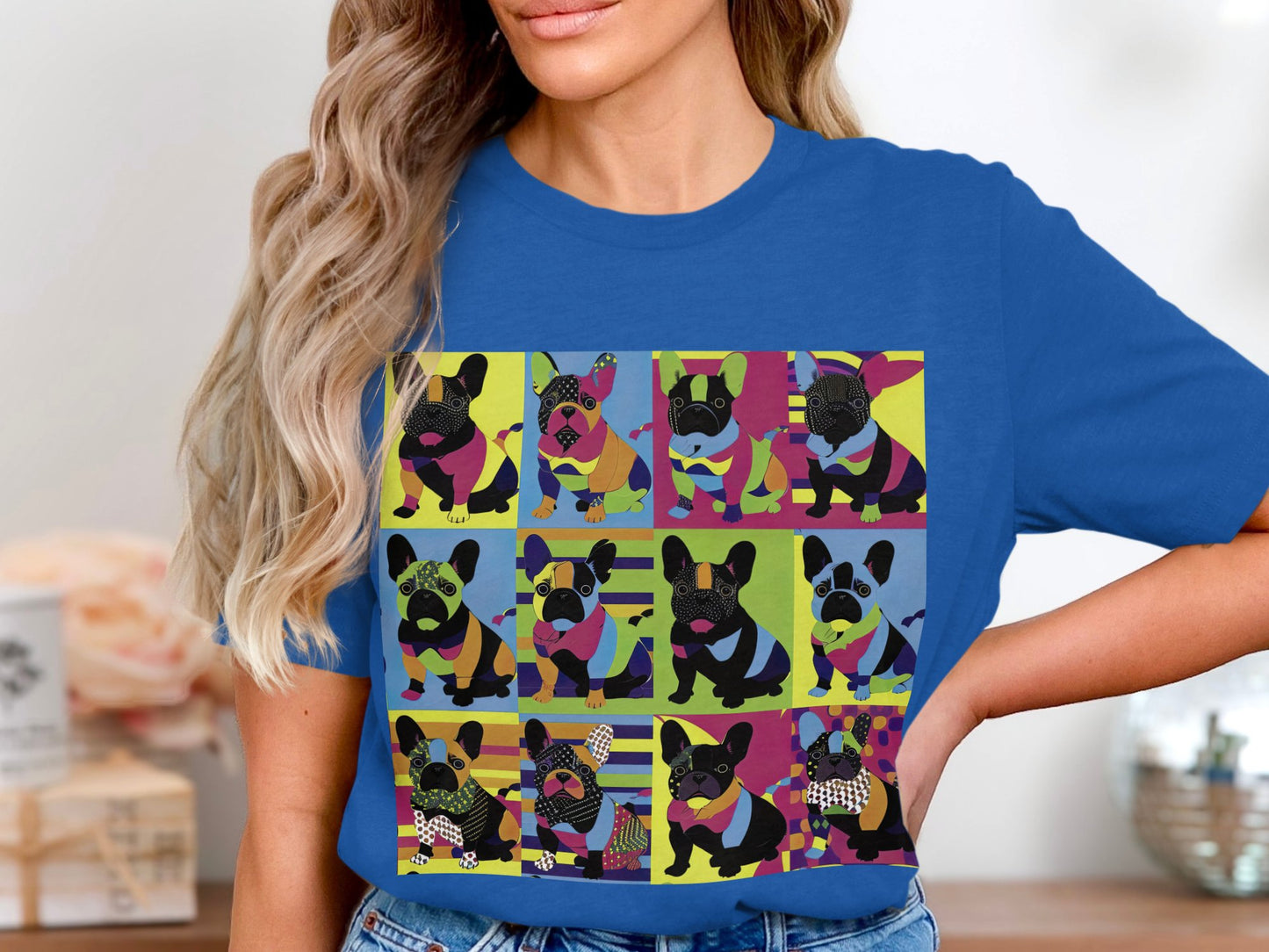 Kaleidoscope Canines Tee - Patchwork Pups in Technicolor!
