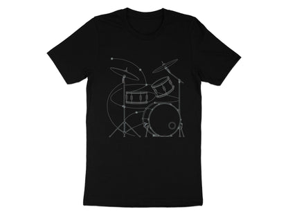 Rhythm And Lines - Minimalist Drummer Tee