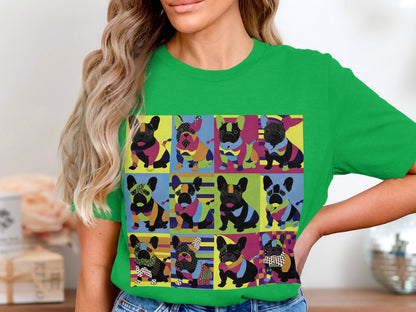 Kaleidoscope Canines Tee - Patchwork Pups in Technicolor!