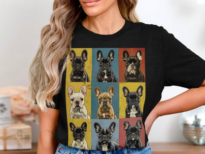 Warhol Woofs Frenchie Tee - A Pop of Pup Personality