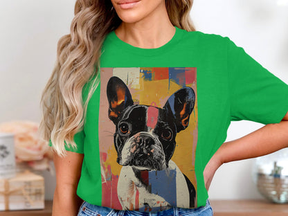 Frenchie Pop Art Tee - A Splash of Personality
