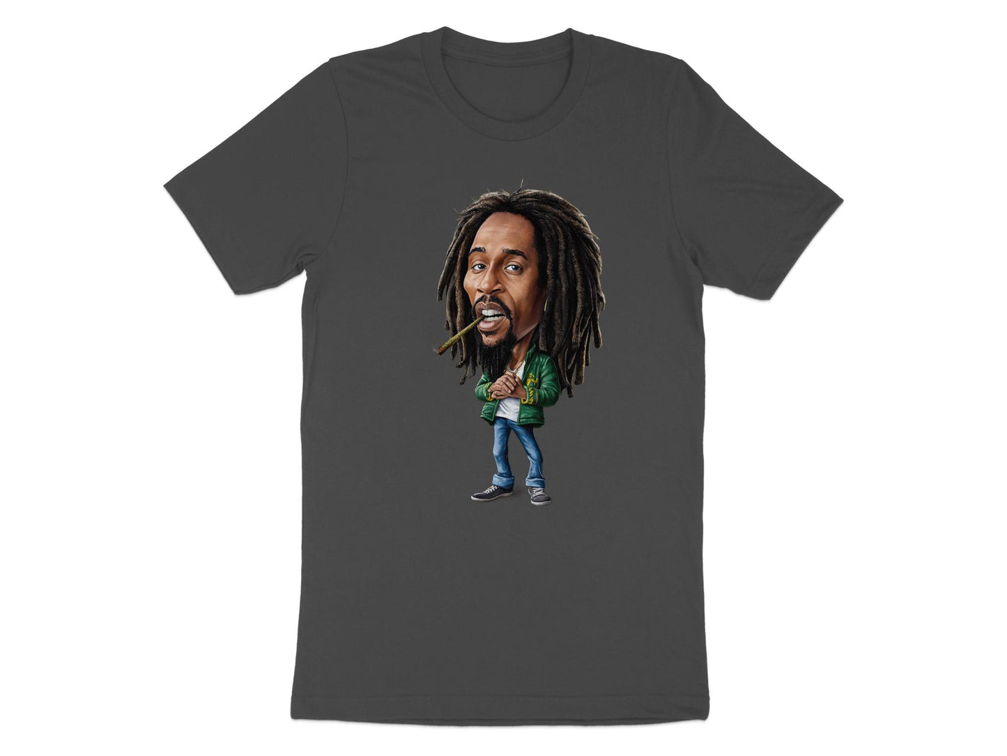 Retro Rock Revolution Tee - Legendary Band Caricature Shirt
