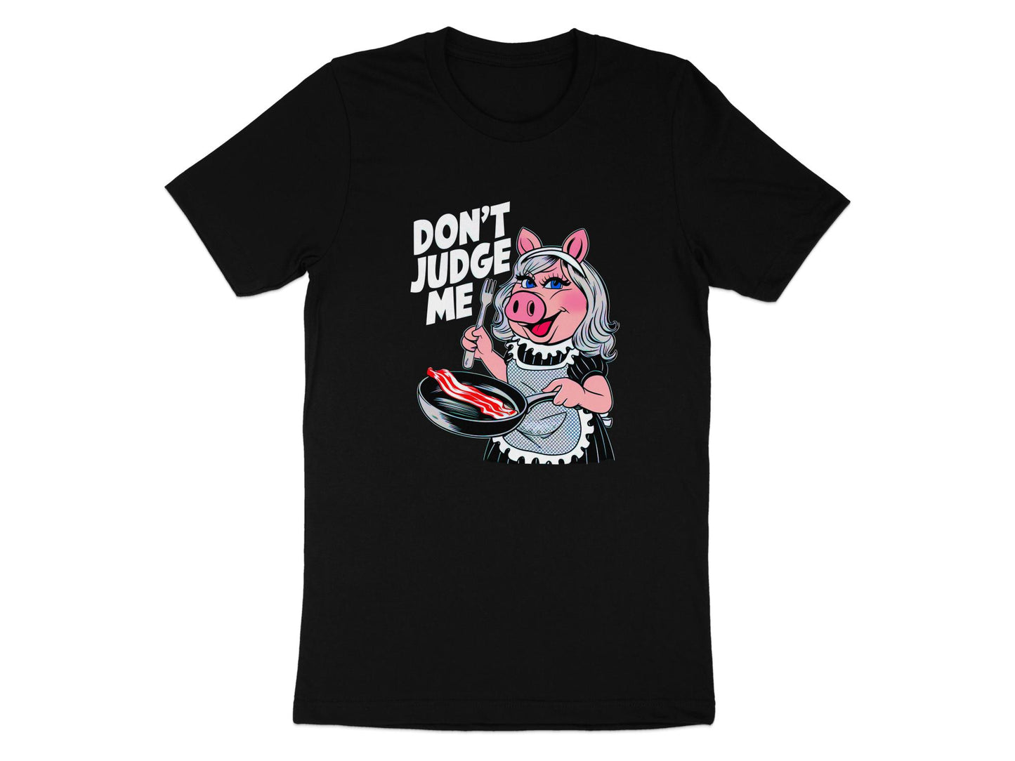 Don't Judge Me - Funny Pig Cooking Graphic Tee