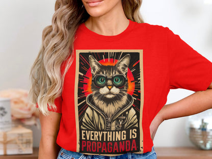 Propaganda Cat - Bold Statement Graphic Tee