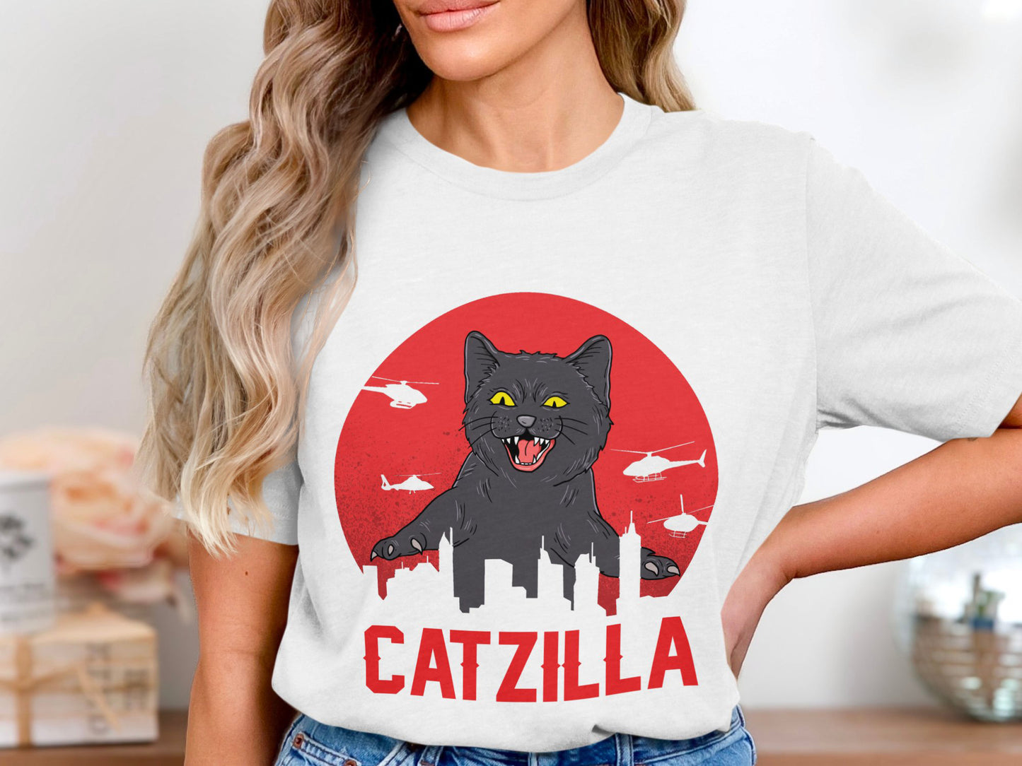 Catzilla: Feline Fury Tee - Urban Jungle Mayhem Edition