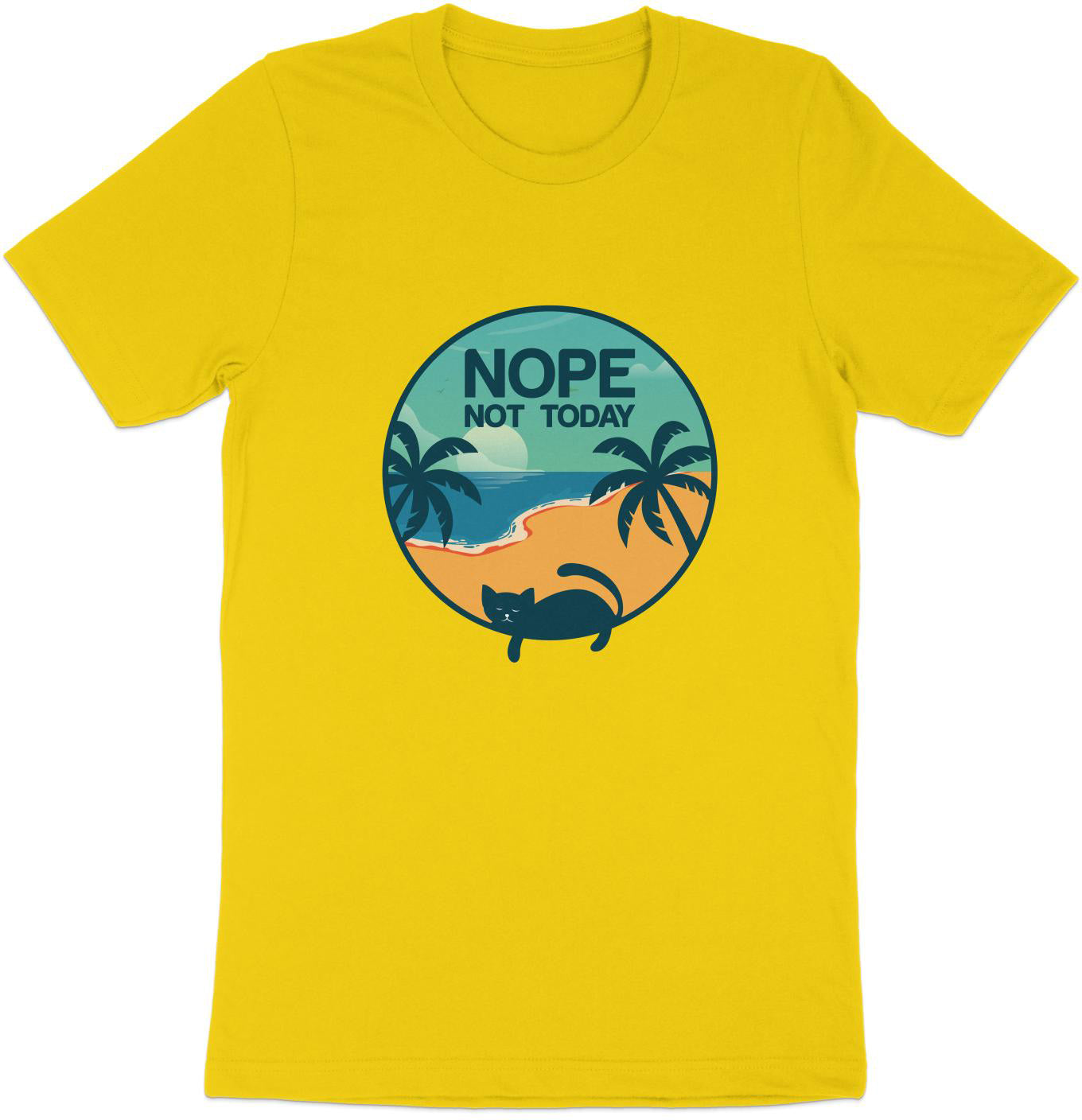 Beachside Feline Retreat Tee - NOPE Not Today