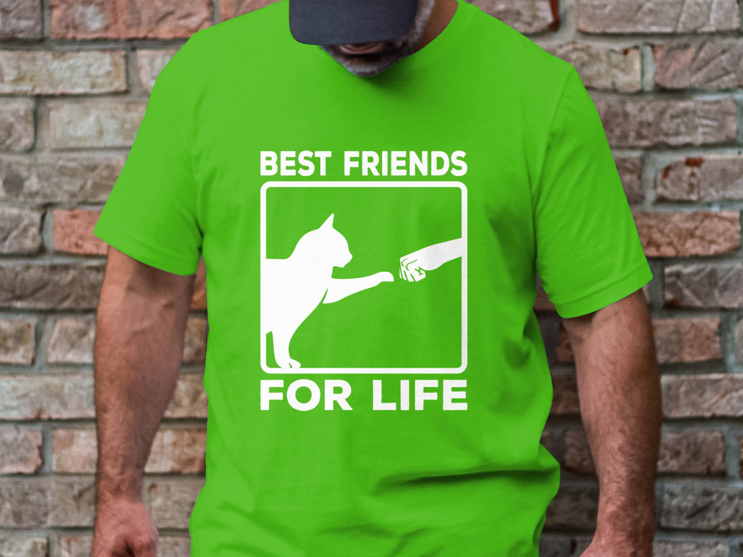 Best Friends for Life - Cat and Human Bond Tee