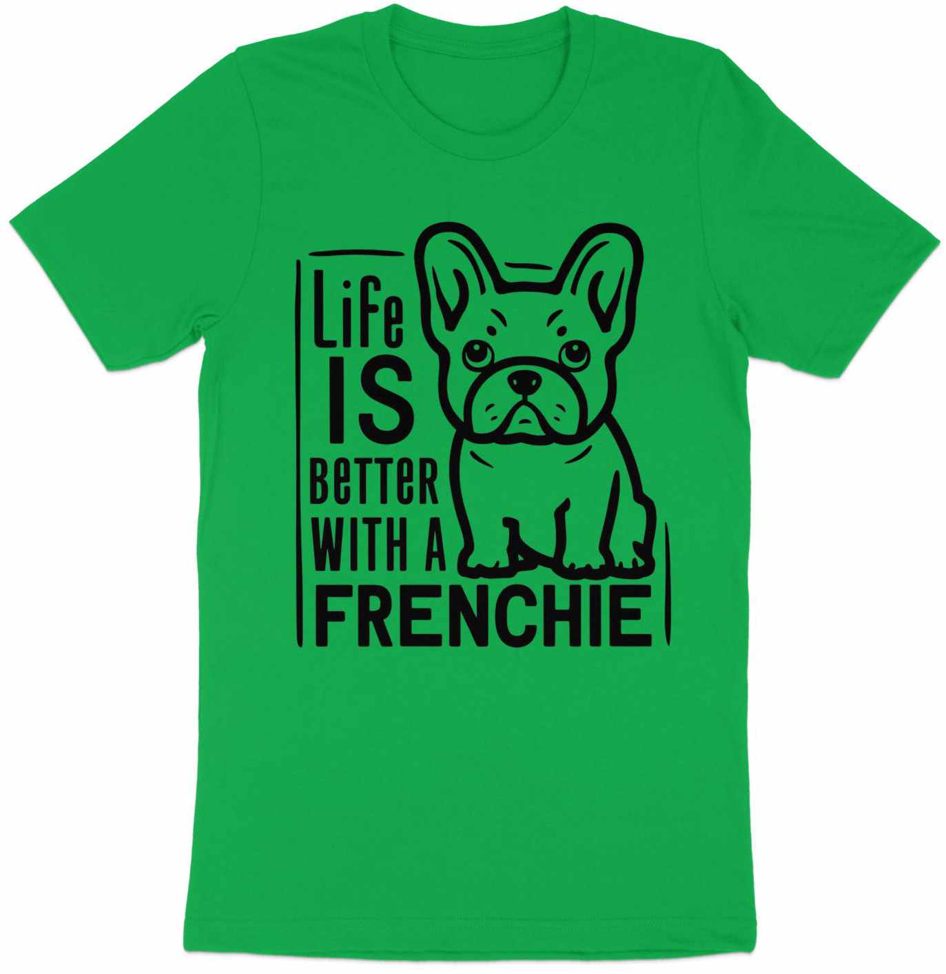 Frenchie Love Tee - Canine Charm in Monochrome