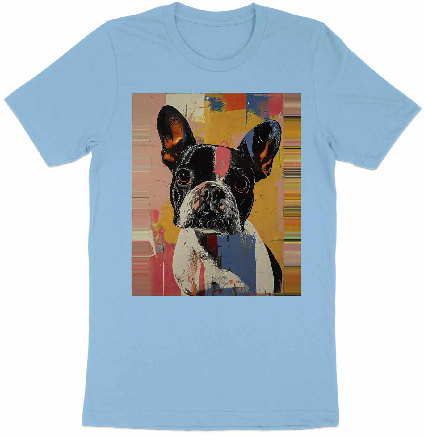 Frenchie Pop Art Tee - A Splash of Personality